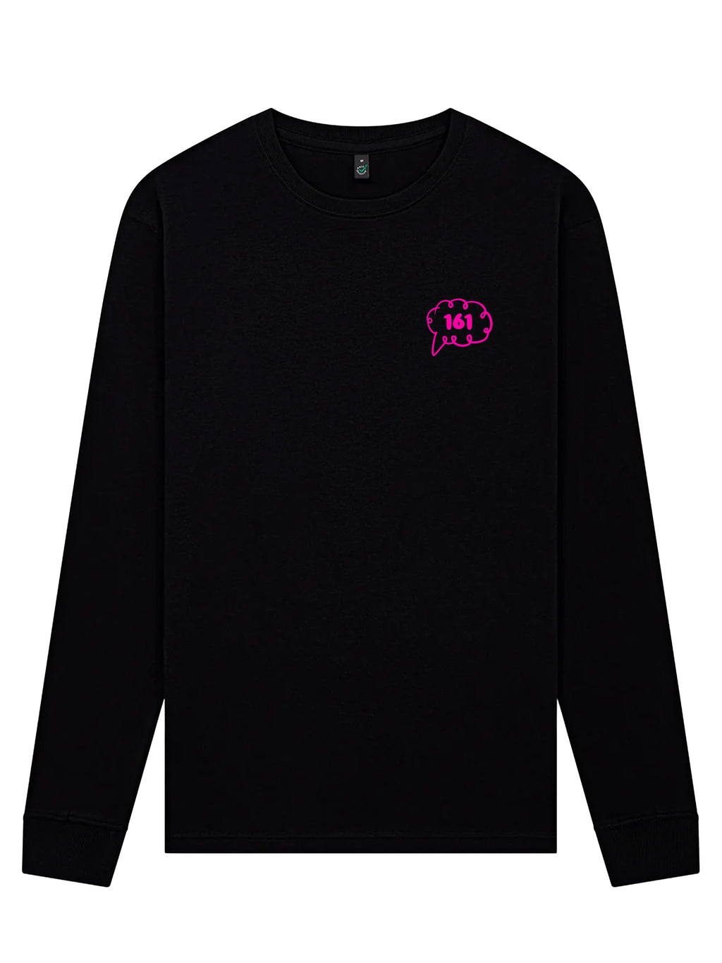 Daydream Longsleeve Black fuchsia front