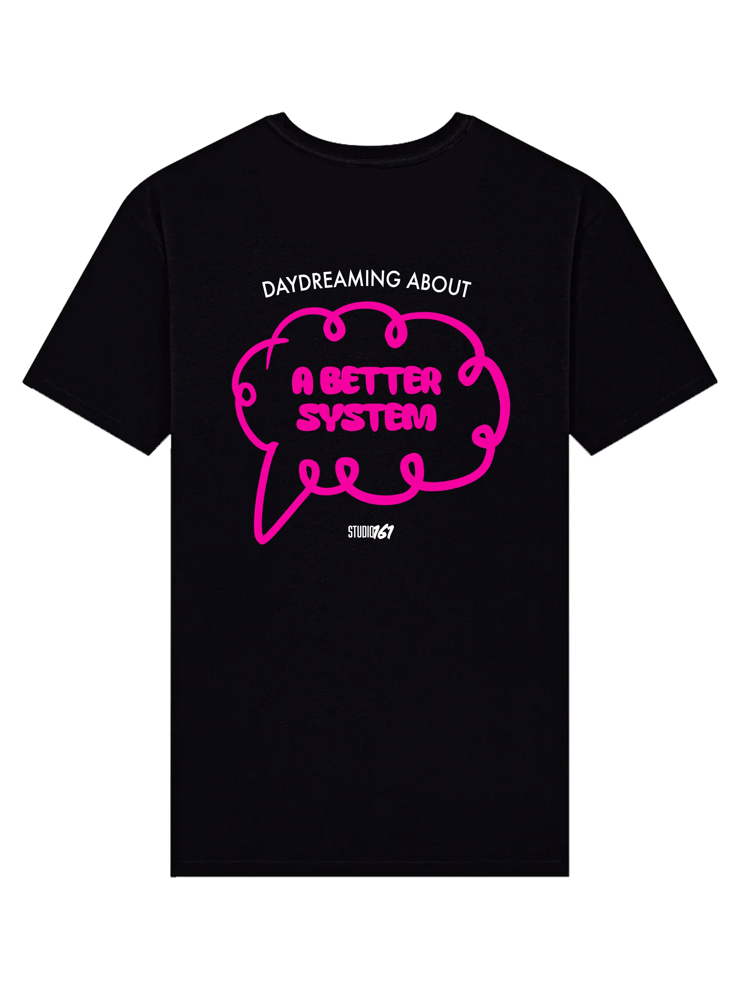Daydream T-Shirt Black fuchsia back