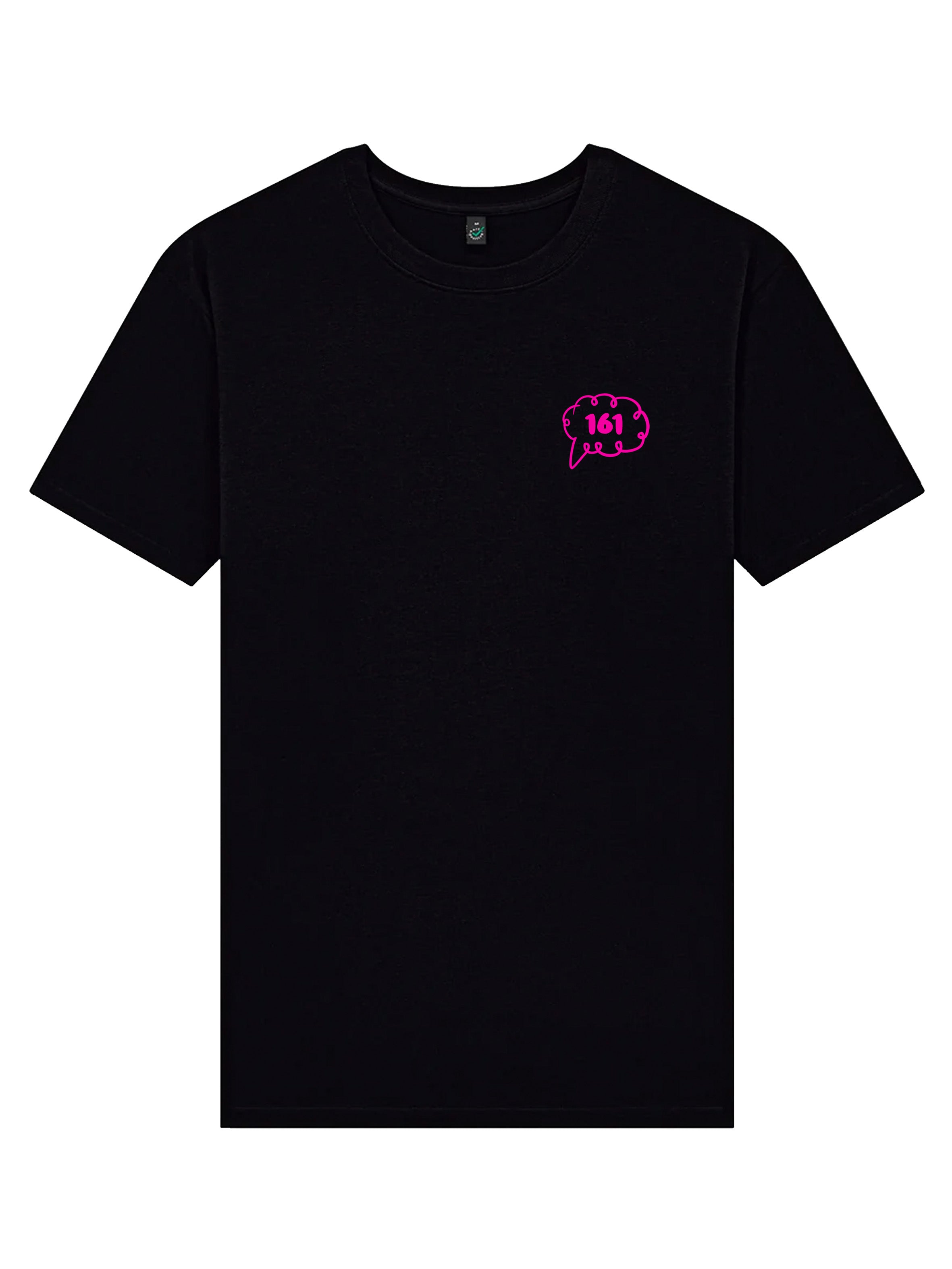 Daydream T-Shirt Black fuchsia front