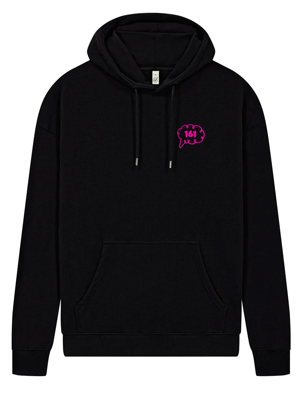 Daydream Hoodie Black fuchsia front
