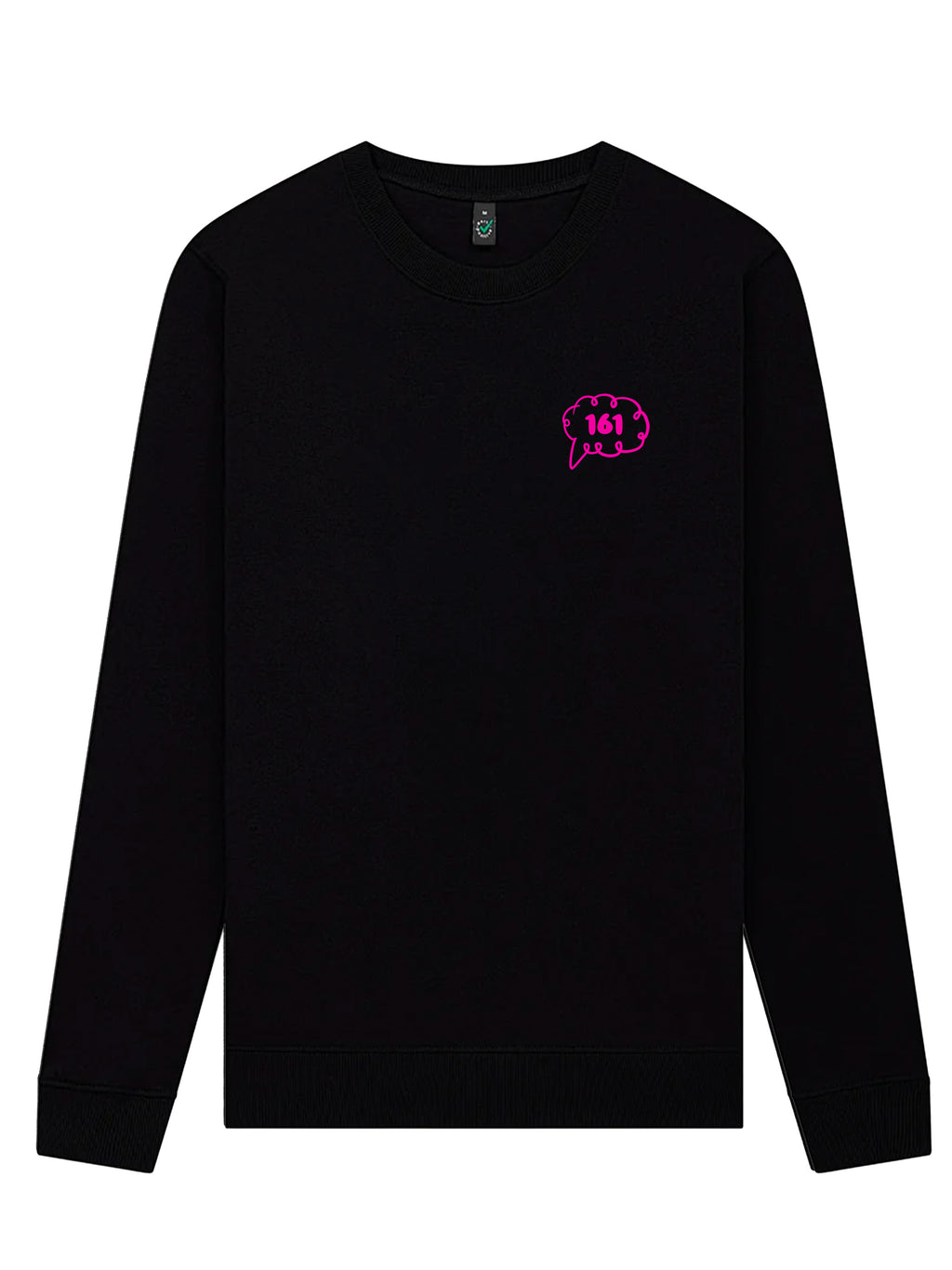 Daydream Sweater Black fuchsia front