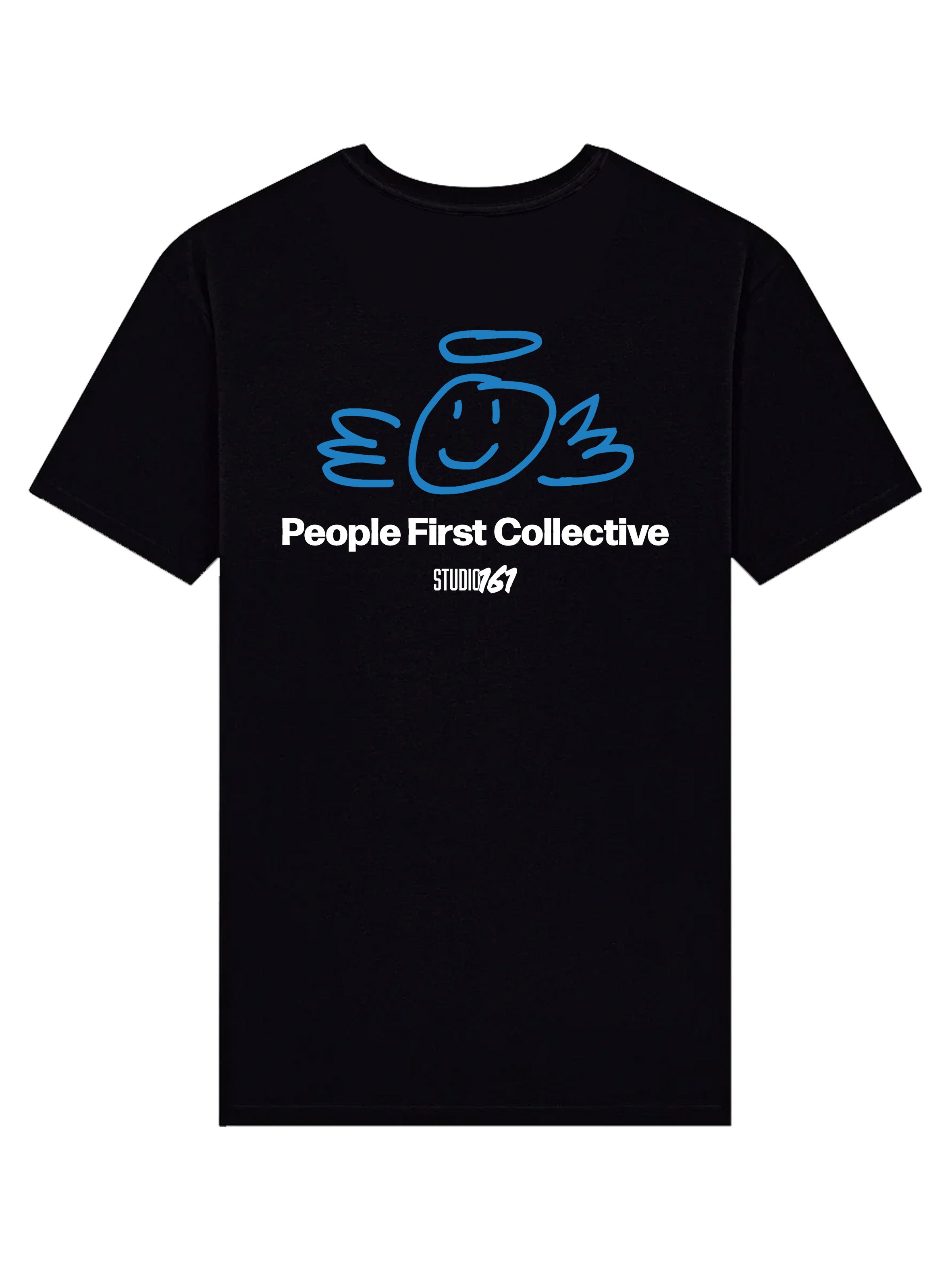 People First T-Shirt Black saphir back