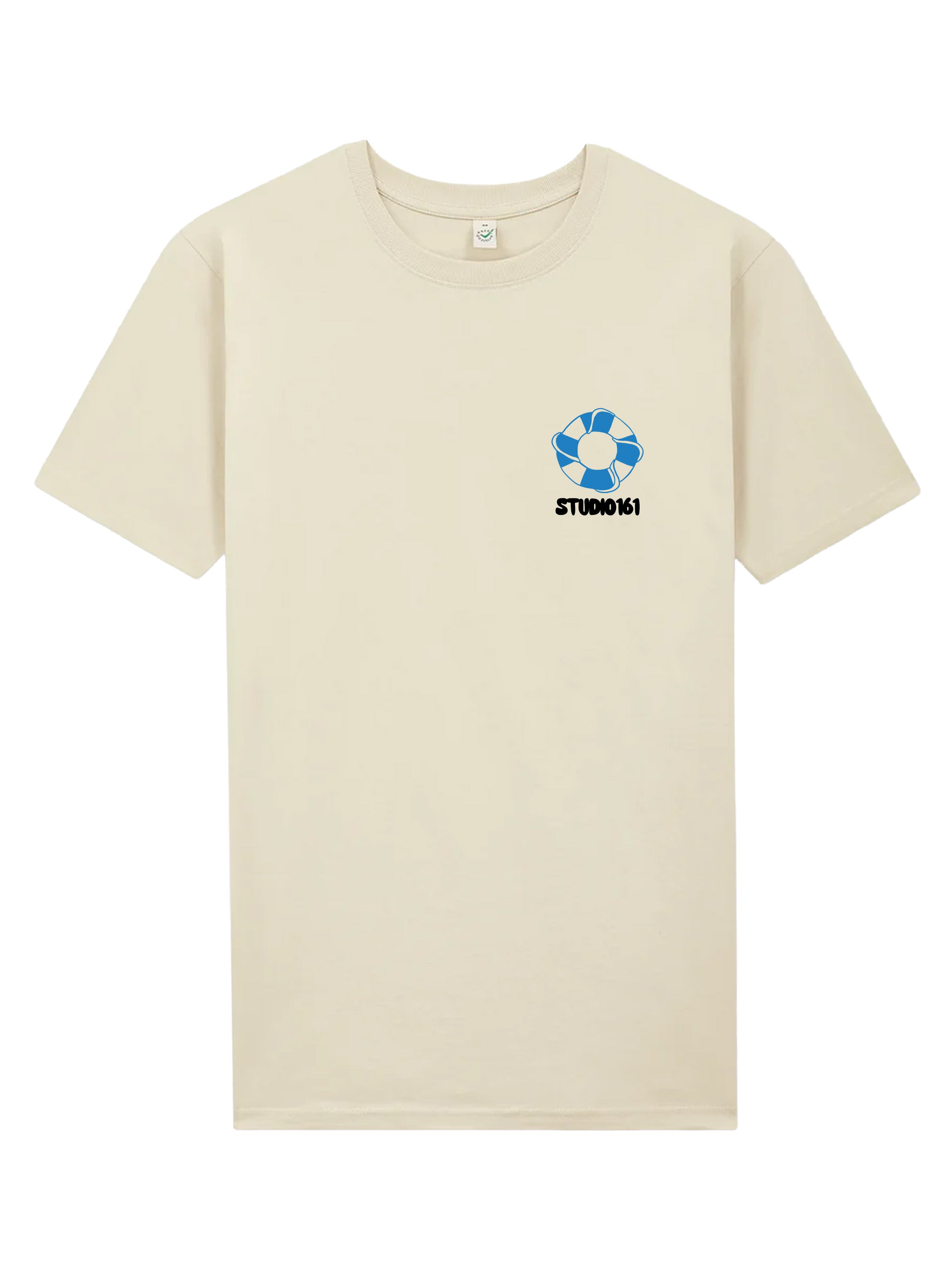 LNOB T-Shirt Bone saphir front