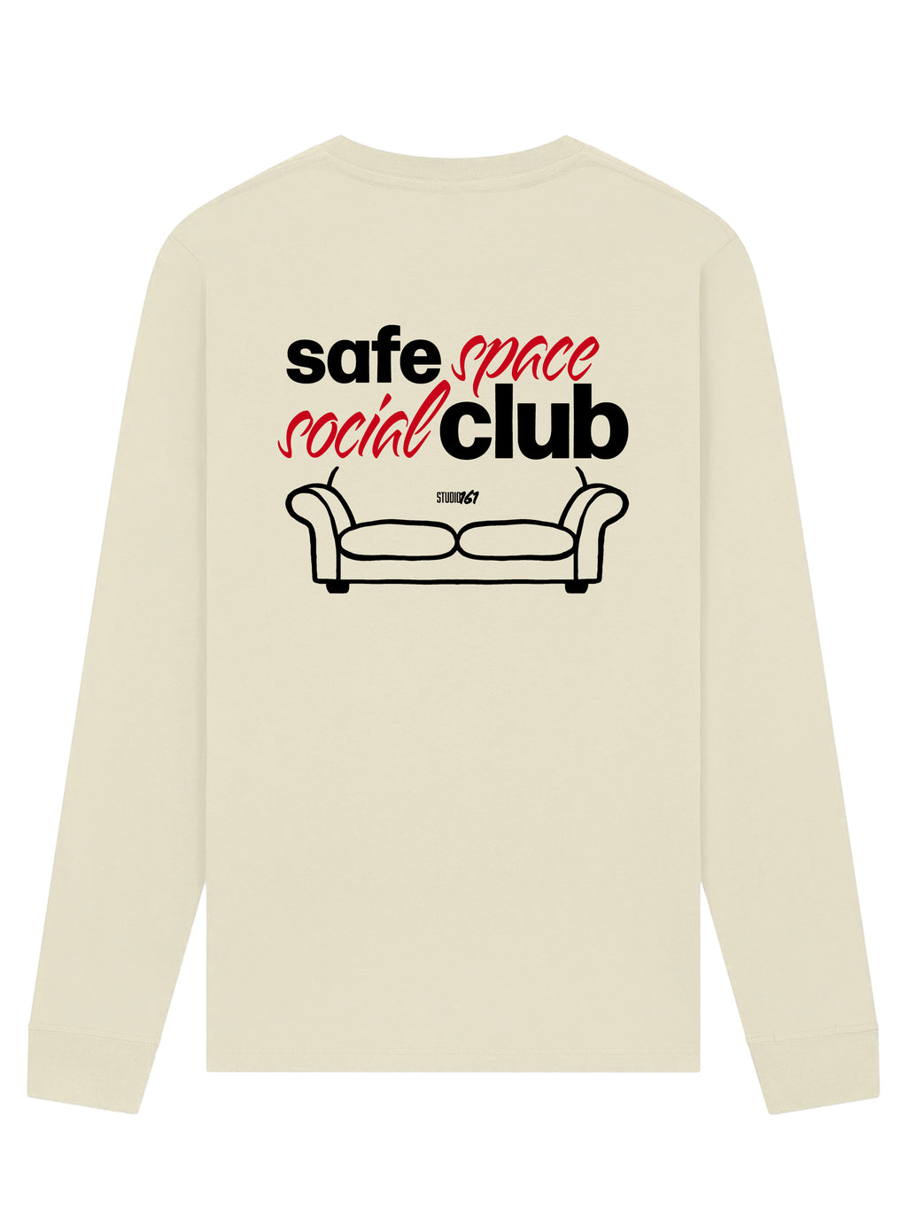 SafeSpace Longsleeve Bone alerta back