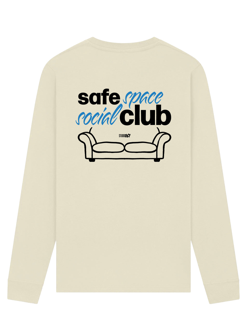 SafeSpace Longsleeve Bone saphir back